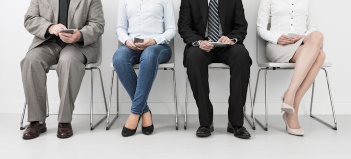 People sitting in waiting room