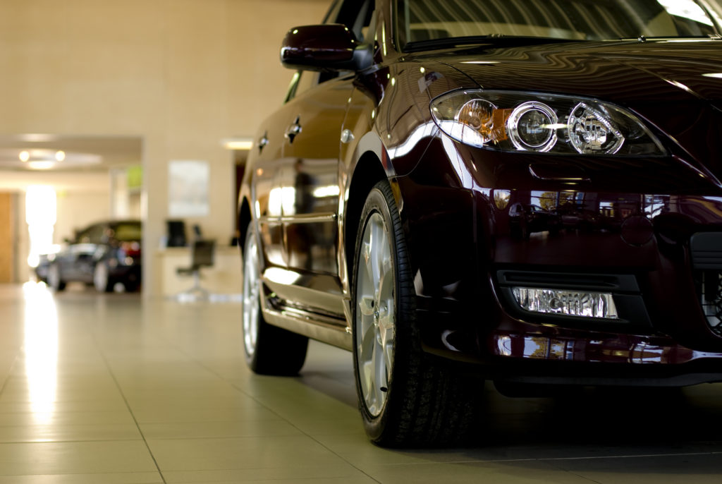 car dealership showroom